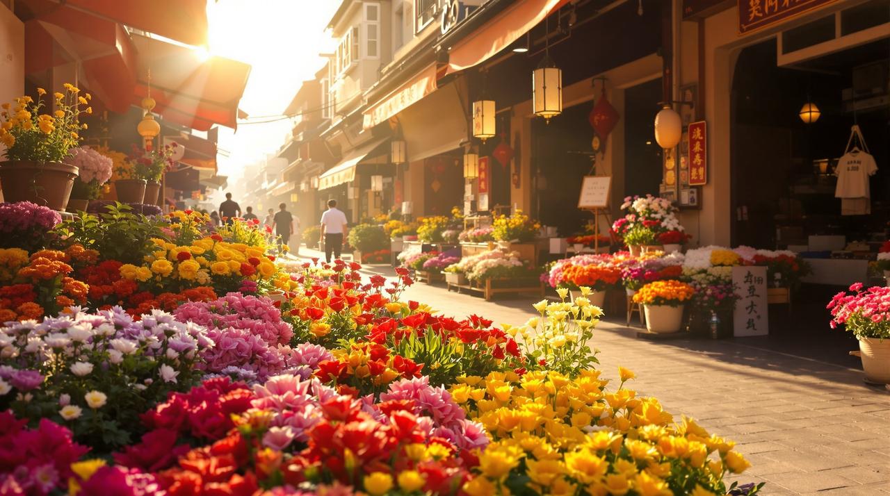 花间集:云南花市的春日浪漫